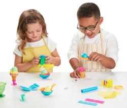 Hasbro PLAY-DOH Ledová zmrzlinová párty set modelína 340g s nástroji