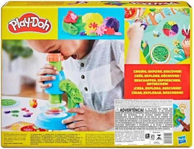 Hasbro PLAY-DOH Mikroskop set modelína s nástroji na baterie Světlo