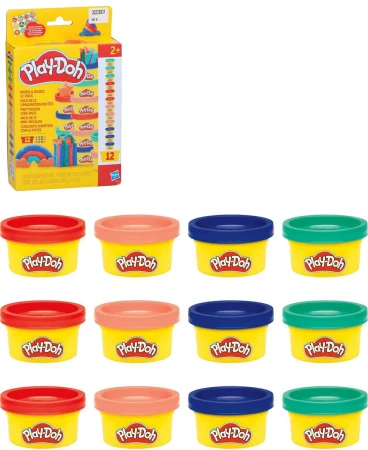 Hasbro PLAY-DOH Modelína baby barevná set 12 kelímků 340g
