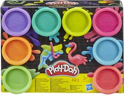 Hasbro PLAY-DOH Modelína dětská set 8 kelímků neonové barvy 2 druhy