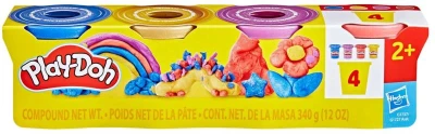 Hasbro PLAY-DOH Modelína kreativní sada 4 kelímky metalické barvy 340g