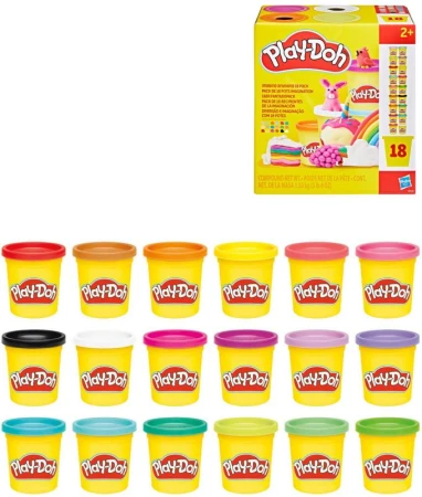 Hasbro PLAY-DOH Modelína kreativní set 18 kelímků 1530g