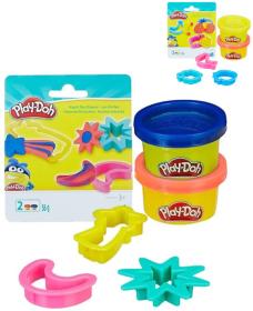 Hasbro PLAY-DOH Modelína set 2 kelímky + 3 vykrajovátka 4 druhy