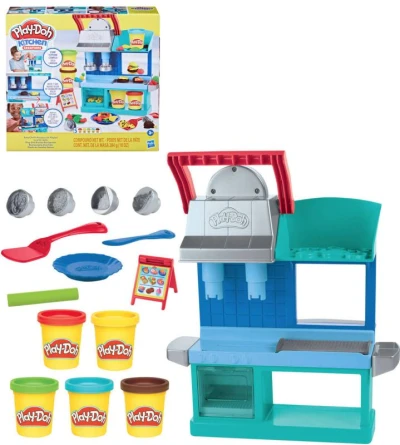 Hasbro PLAY-DOH Rušná restaurace kreativní set modelína 284g s nástroji Hasbro PLAY-DOH Rušná restaurace kreativní set modelína 284g s nástroji