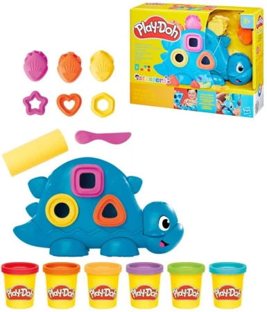 Hasbro PLAY-DOH Tvary a barvy Dino kreativní set modelína s nástroji Hasbro PLAY-DOH Tvary a barvy Dino kreativní set modelína s nástroji