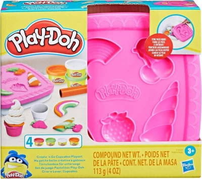 Hasbro PLAY-DOH Výroba cupcake kreativní set modelína s nástroji růžová