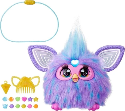 Hasbro PLYŠ Furby interaktivní fialový zvířátko na baterie Světlo Zvuk