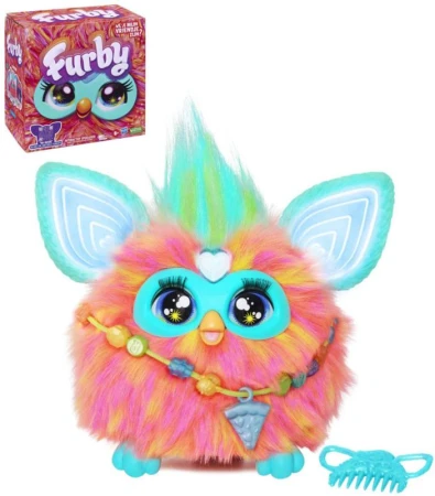 Hasbro PLYŠ Furby interaktivní korálový zvířátko na baterie Světlo Zvuk Hasbro PLYŠ Furby interaktivní korálový zvířátko na baterie Světlo Zvuk