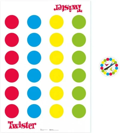Hasbro TWISTER hra CZ, SK (společenská hra)