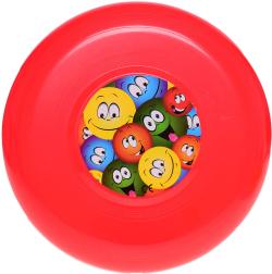 Házecí disk smajlík frisbee plastový talíř s obrázkem 4 barvy