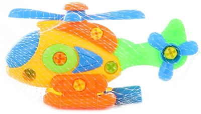 Helikoptéra šroubovací montážní set s nástrojem k sestavení 2 barvy