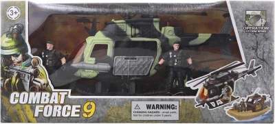 Helikoptéra vojenská herní army set se skútrem a 2 figurkami vojáků plast Helikoptéra vojenská herní army set se skútrem a 2 figurkami vojáků plast