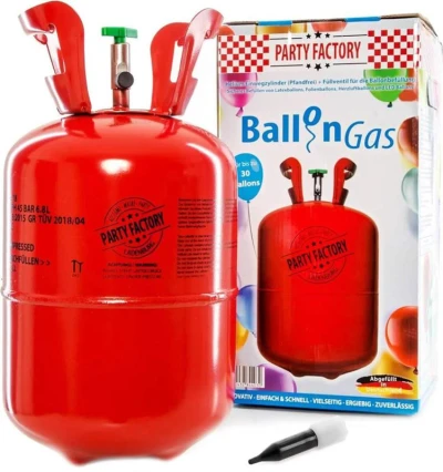 Helium 200l jednorázové na plnění až 30ks latexových balónků o průměru 23cm Helium 200l jednorázové na plnění až 30ks latexových balónků o průměru 23cm