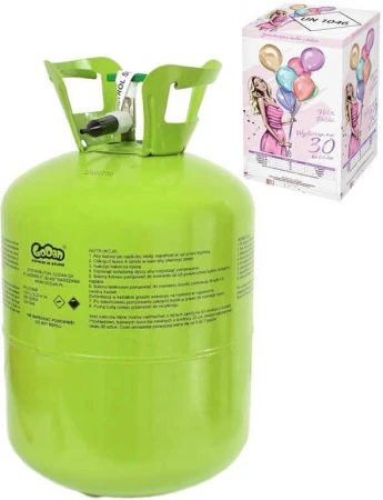 Gemar Helium 250l jednorázové na plnění až 30ks latexových balónků o průměru 23cm Gemar Helium 250l jednorázové na plnění až 30ks latexových balónků o průměru 23cm