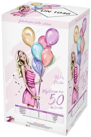 Gemar Helium 420l jednorázové na plnění až 50ks latexových balónků o průměru 23cm
