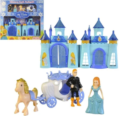 Herní set hrad ledové království s figurkami a kočárem na baterie Světlo Zvuk Herní set hrad ledové království s figurkami a kočárem na baterie Světlo Zvuk