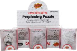 Hlavolam kovový 8-10cm puzzle skládačka 24 druhů v krabičce