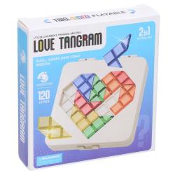 Hlavolam Tangram srdce 12cm