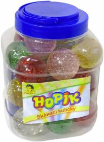 Hopík krystal 4cm třpytivý balonek skákací 6 barev guma