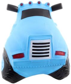 Hopsadlo gumové Auto policejní modré set baby skákadlo s pumpičkou