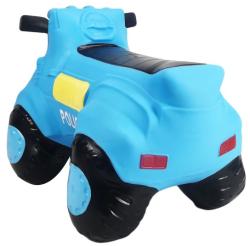 Hopsadlo gumové Auto policejní modré set baby skákadlo s pumpičkou