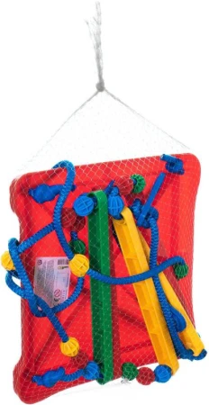 Houpačka závěsná s ohrádkou se zábranou 35x45cm do 40kg červená plast