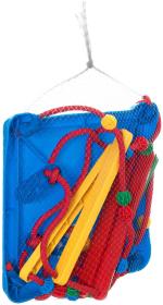 Houpačka závěsná s ohrádkou se zábranou 35x45cm do 40kg modrá plast