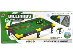 Hra billiard set stůl na mini kulečník 55x30x13cm s doplňky v krabici