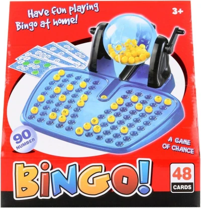 Hra Bingo! 90 míčků s losovací koulí (společenská hra) Hra Bingo! 90 míčků s losovací koulí (společenská hra)