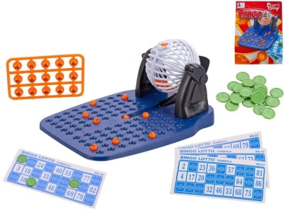 Hra Bingo herní set losovací stroj s míčky a žetony (společenská hra) Hra Bingo herní set losovací stroj s míčky a žetony (společenská hra)
