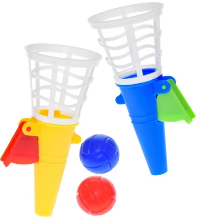 Hra catch ball set 2 vystřelovací košíčky + 2 míčky fotbal chytání míčků Hra catch ball set 2 vystřelovací košíčky + 2 míčky fotbal chytání míčků