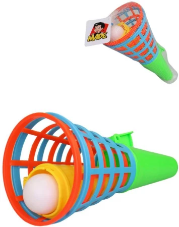 Hra Chyť míček catchball barevný set 2 košíky s míčkem plast Hra Chyť míček catchball barevný set 2 košíky s míčkem plast