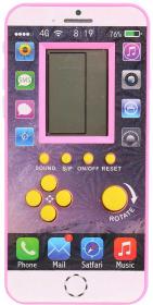 Hra digitální tetris Brick Game elektronická smartphone na baterie 4 barvy Zvuk