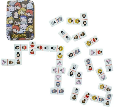 Hra Domino Harry Potter 28 kamenů v plechové krabičce (společenská hra)