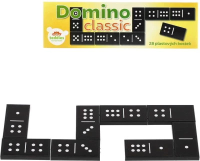 Hra Domino klasik 28 kamenů plast (společenská hra) Hra Domino klasik 28 kamenů plast (společenská hra)