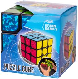 Hra Hlavolam (Rubikova) magická kostka 10cm metalická třpytivá 3x3x3
