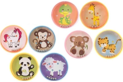 Hra motorický hlavolam kuličkový zvířátka 8 druhů plast