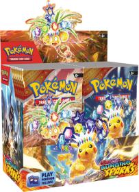 Hra Pokémon TCG SV08 Surging Sparks booster sada 10 karet v sáčku