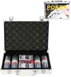 HRA Poker Deluxe 200 žetonů plechový kufřík (společenská hra)