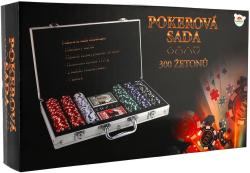 Hra Poker sada 300 žetonů + karty + kostky v hliníkovém kufříku