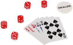 Hra Poker sada 300 žetonů + karty + kostky v hliníkovém kufříku