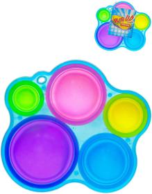 Hra Pop It antistresová Bubble Pops silikon 5 maxi bublin (společenská hra) Hra Pop It antistresová Bubble Pops silikon 5 maxi bublin (společenská hra)