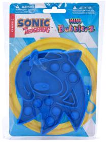 Hra Pop It antistresová klíčenka Bubble Pops Ježek Sonic silikon 3 druhy
