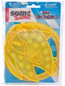 Hra Pop It antistresová klíčenka Bubble Pops Ježek Sonic silikon 3 druhy