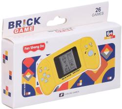 Hra retro digitální Tetris Brick Game konzole padající kostky na baterie 3 barvy