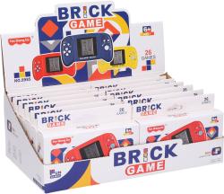 Hra retro digitální Tetris Brick Game konzole padající kostky na baterie 3 barvy