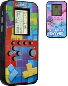Hra retro digitální Tetris Brick Game mobil padající kostky na baterie Zvuk 2 barvy