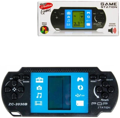 Hra retro digitální Tetris Brick Game padající kostky na baterie Zvuk Hra retro digitální Tetris Brick Game padající kostky na baterie Zvuk