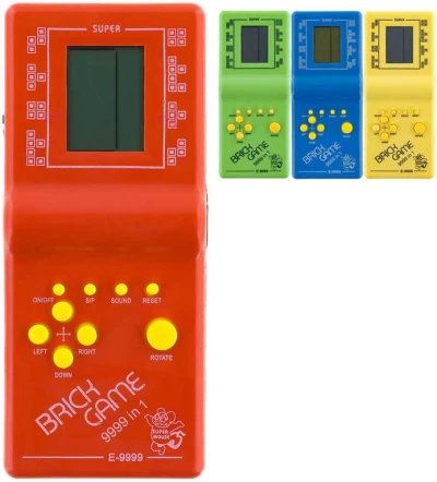 Hra retro postřehová elektronická Kvadrix na baterie Tetris 4 barvy Hra retro postřehová elektronická Kvadrix na baterie Tetris 4 barvy