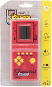 Hra retro postřehová elektronická padající kostky na baterie Tetris 3 barvy